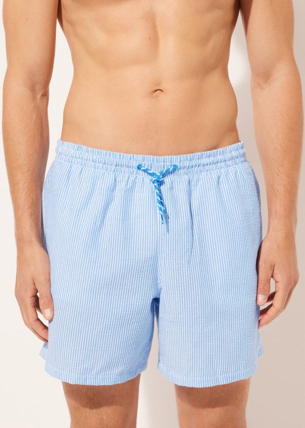 Boxer a Righe Uomo Costume Formentera