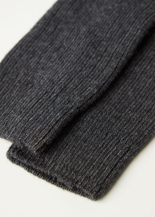 Calze Lunghe a Costine con Lana e Cashmere da Donna - Image 2