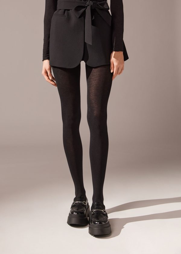 Collant Morbido In Misto Modal E Cashmere - Image 3