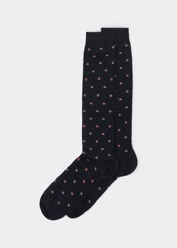 Calze Lunghe a Pois da Uomo